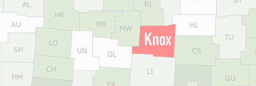 Knox County Map