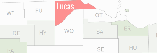 Lucas County Map