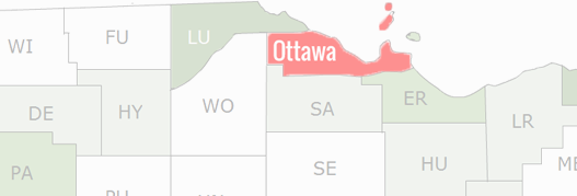 Ottawa County Map