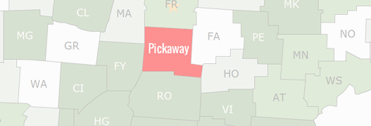Pickaway County Map