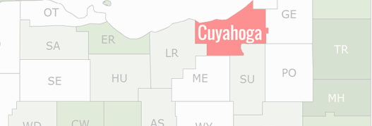 Cuyahoga County Map