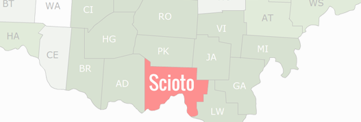 Scioto County Map