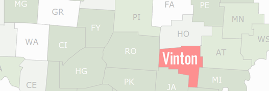 Vinton County Map