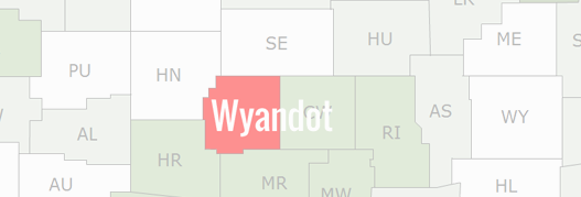 Wyandot County Map